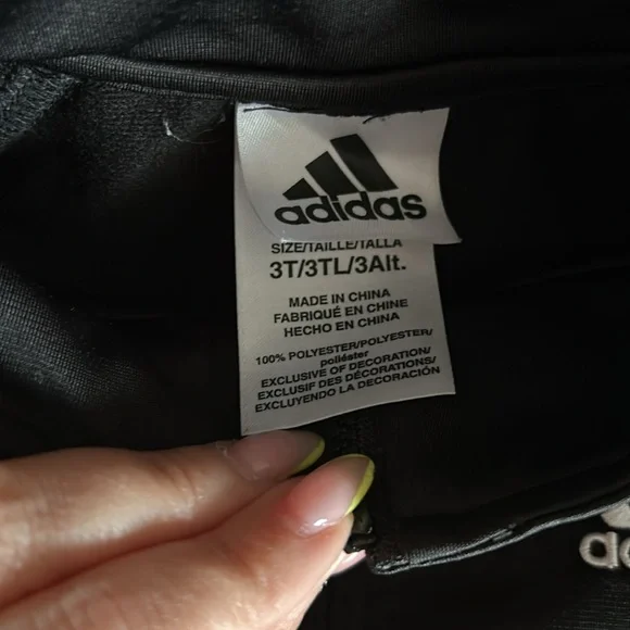 Black & White Adidas Track Suit - 3T - Picture 3 of 5